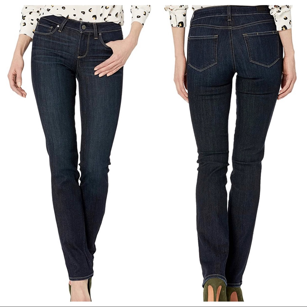 Paige Skyline Straight Leg Jeans Montreal Blue 23